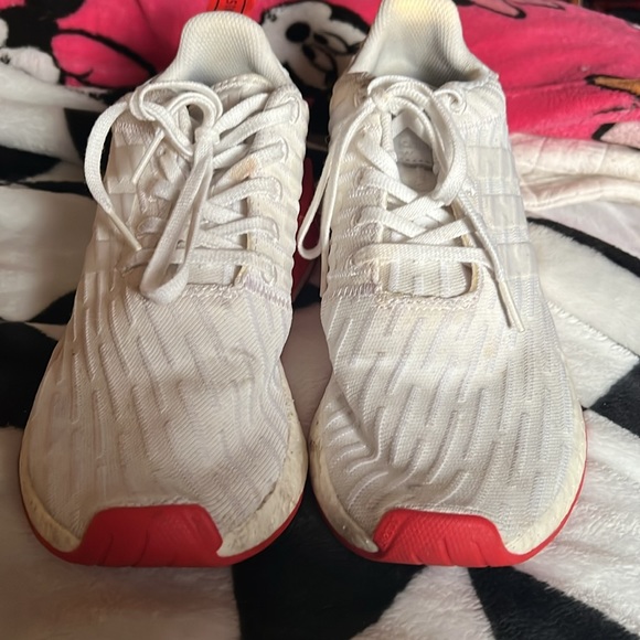 adidas NMD R2 in men’s 7.5 used no box white and red condition- good - Picture 2 of 5